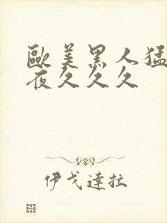 欧美黑人猛交午夜久久久