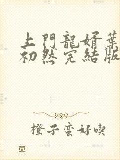 上门龙婿叶辰萧初然完结版