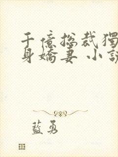 千亿总裁独宠替身娇妻 小说