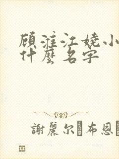 顾淮江娆小说叫什么名字