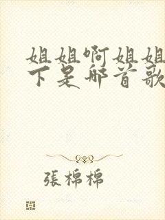 姐姐啊姐姐快停下是哪首歌