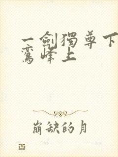 一剑独尊下载青鸾峰上