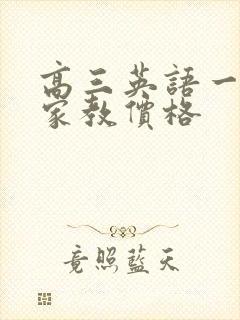 高三英语一对一家教价格