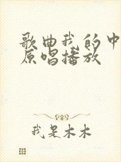 歌曲我的中国心原唱播放