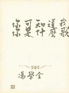 你可知道我在等你是什么歌