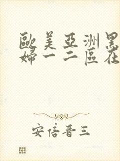 欧美亚洲黑人少妇一二区在线