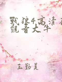 战狼4高清在线观看大牛