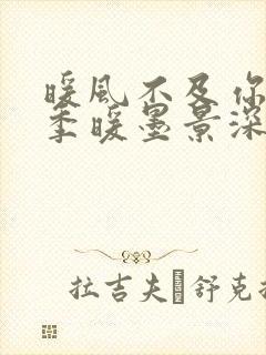 暖风不及你情深季暖墨景深完本