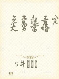 免费观看完整版大男当婚