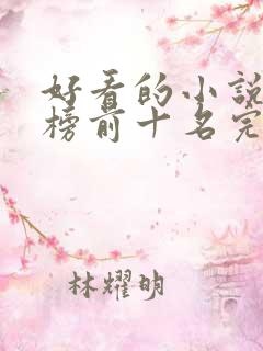 好看的小说排行榜前十名完结版