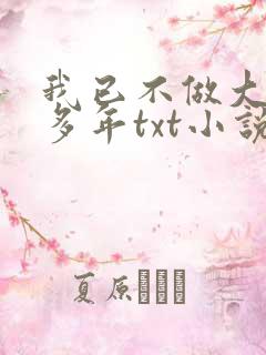 我已不做大佬好多年txt小说下载