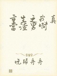 重生之我真没想当渣男啊