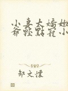 小妻太娇嫩,枭爷轻点宠小说阅读