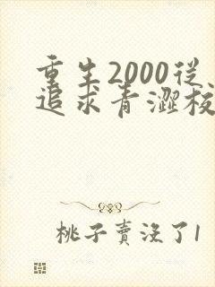 重生2000从追求青涩校花同桌最新章节