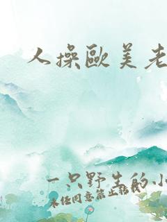 人操欧美老女人