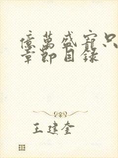 亿万盛宠只为你章节目录