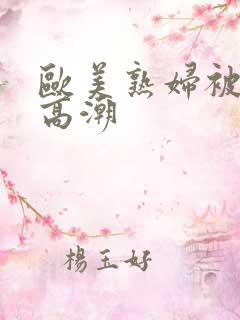 欧美熟妇被爽到高潮