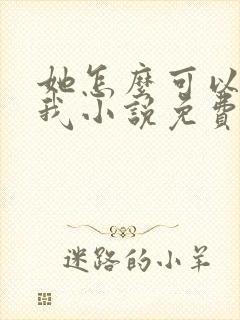 她怎么可以不爱我小说免费阅读