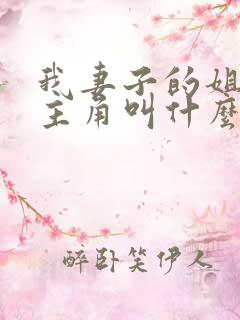 我妻子的姐姐女主角叫什么