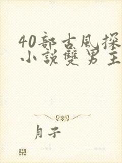 40部古风探案小说双男主