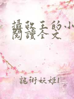摄政王的小闲妻阅读全文