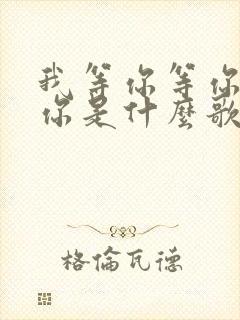 我等你等你等着你是什么歌名