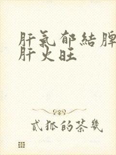 肝气郁结脾气大肝火旺