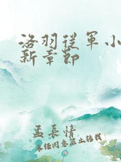 洛羽从军小说最新章节