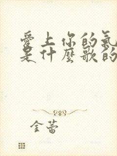 爱上你的气味这是什么歌的词