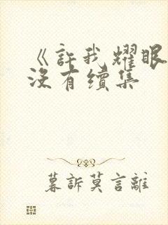 《许我耀眼》有没有续集