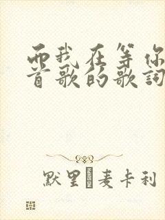 而我在等你是哪首歌的歌词