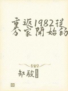 重返1982从分家开始的小说