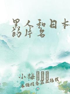 黑人和日本熟妇的片名