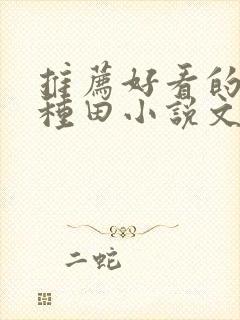 推荐好看的穿越种田小说文笔要好