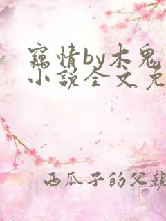 窃情by木鬼衣小说全文免费阅读