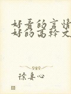 好看的言情文笔好的高干文