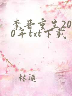 李晋重生2000年txt下载