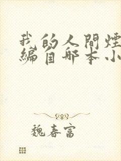 我的人间烟火改编自哪本小说