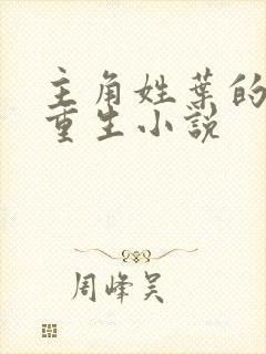 主角姓叶的末世重生小说