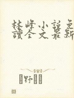 林峰小说免费阅读全文最新章节下载