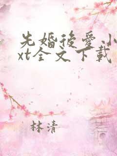 先婚后爱小说txt全文下载