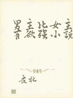 男主比女主小占有欲强小说