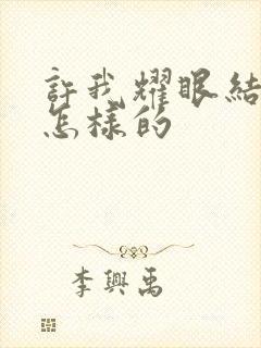 许我耀眼结局是怎样的