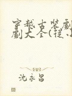 穿越古装剧电视剧大全(从小说改编)