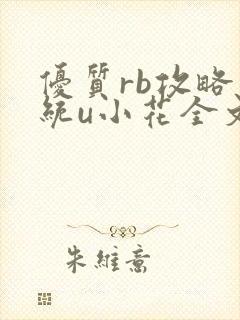 优质rb攻略系统u小花全文免费