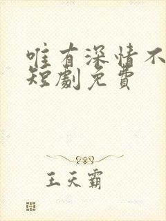 唯有深情不可负短剧免费