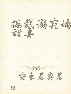 总裁溺宠娇软小甜妻