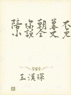 陪你朝暮不相思小说全文免费阅读