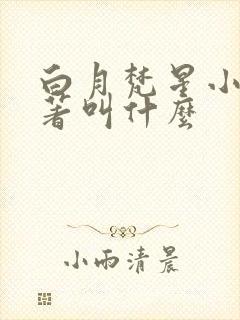 白月梵星小说原著叫什么