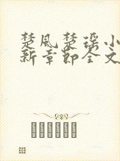 楚风楚瑶小说最新章节全文阅读